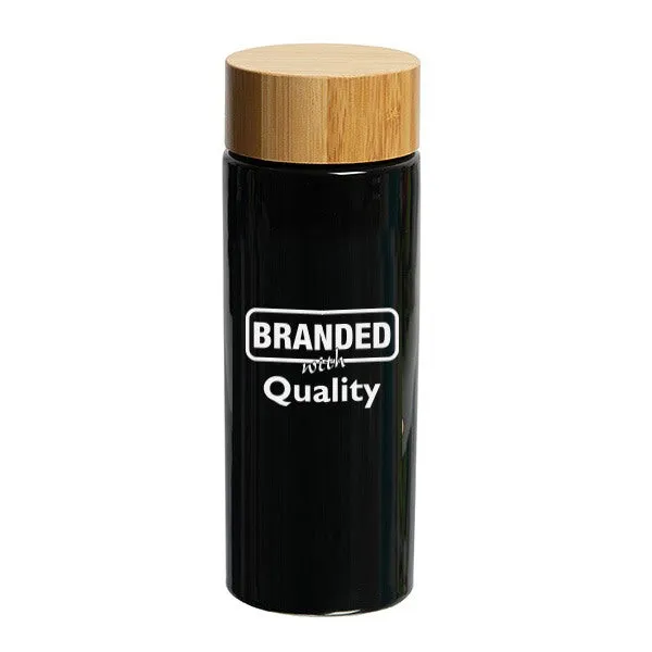 11.5 Oz. Volay Bottles With Bamboo Lid (Q553811)