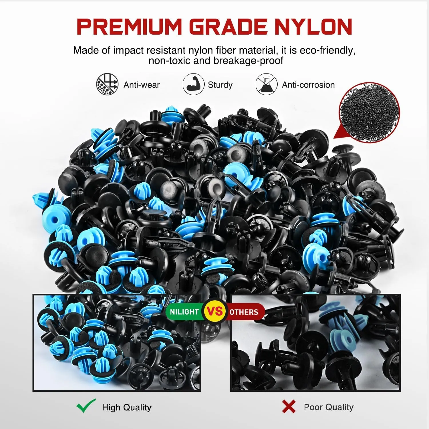 121 Pcs Bumper Retainer Clips Car Push Retainer Kit
