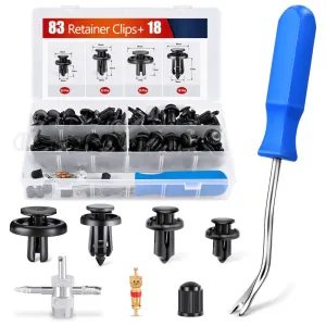 121 Pcs Bumper Retainer Clips Car Push Retainer Kit