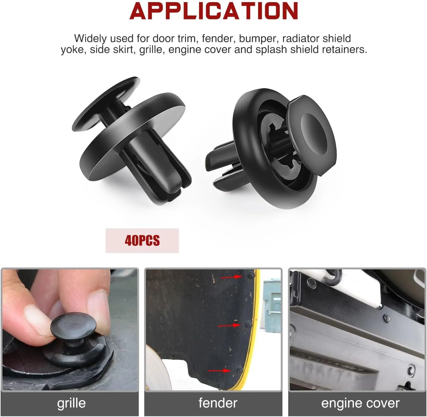 121 Pcs Bumper Retainer Clips Car Push Retainer Kit