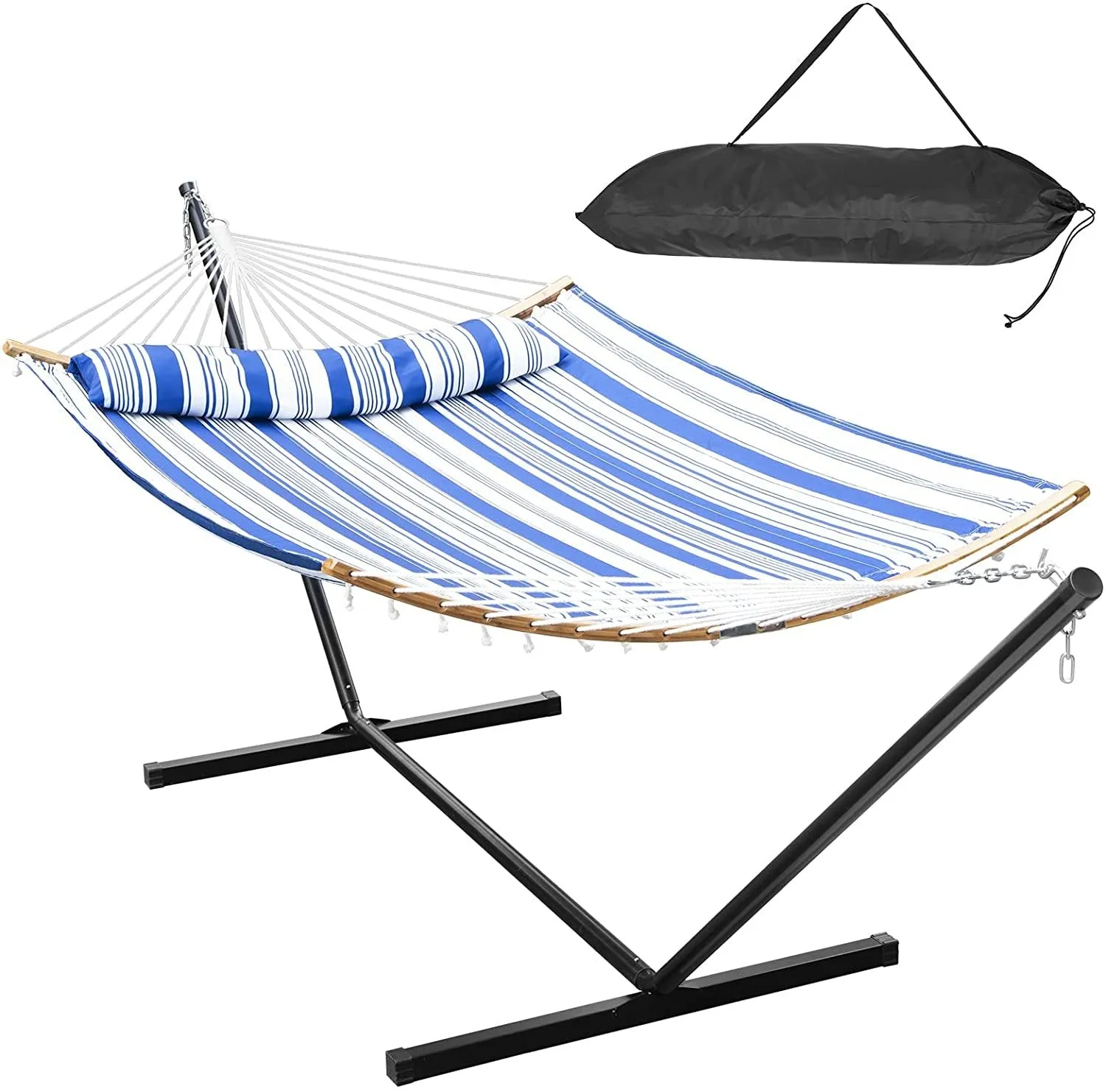 12ft Portable Double Heavy Duty Hammock with Stand
