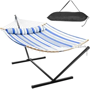12ft Portable Double Heavy Duty Hammock with Stand