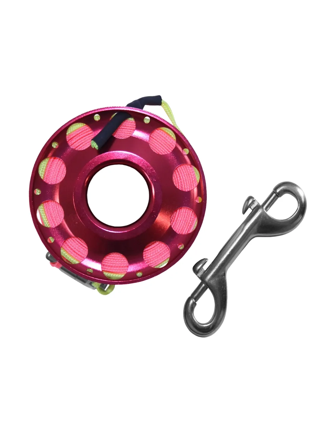 25m Aluminium Reel with SS Clip & Swivel
