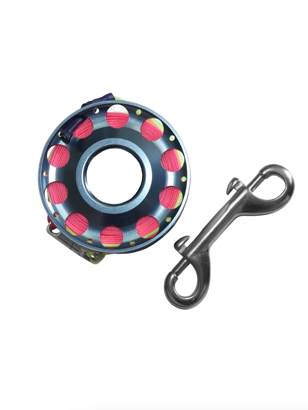 25m Aluminium Reel with SS Clip & Swivel