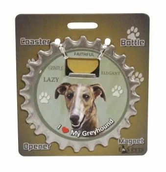 Bottle Ninja 3 in 1 Coaster/Bottle Opener/Magnet - Greyhound SALE
