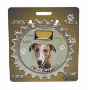 Bottle Ninja 3 in 1 Coaster/Bottle Opener/Magnet - Greyhound SALE