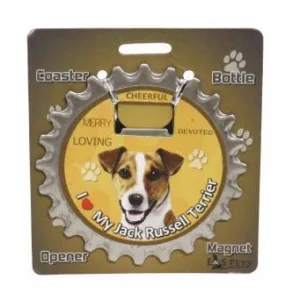 Bottle Ninja 3 in 1 Coaster/Bottle Opener/Magnet - Jack Russell SALE