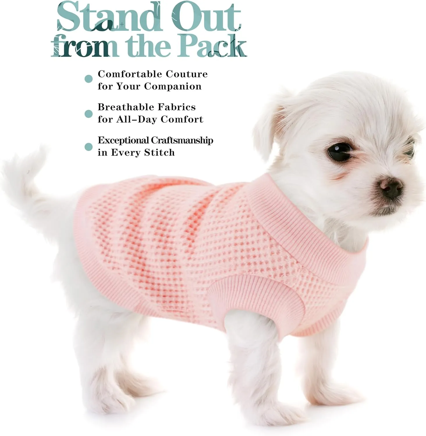 Cozy and Functional Dog Shirts for Small Puppies: Stretchable Pink Attire with Easy-On Design, Ideal for Chihuahuas and Yorkies - Enhance Comfort and Playfulness on Chill Days Medium