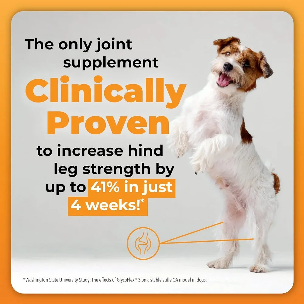 GlycoFlex Plus Hip and Joint Supplement for Medium and Large Dogs - Bacon Recipe