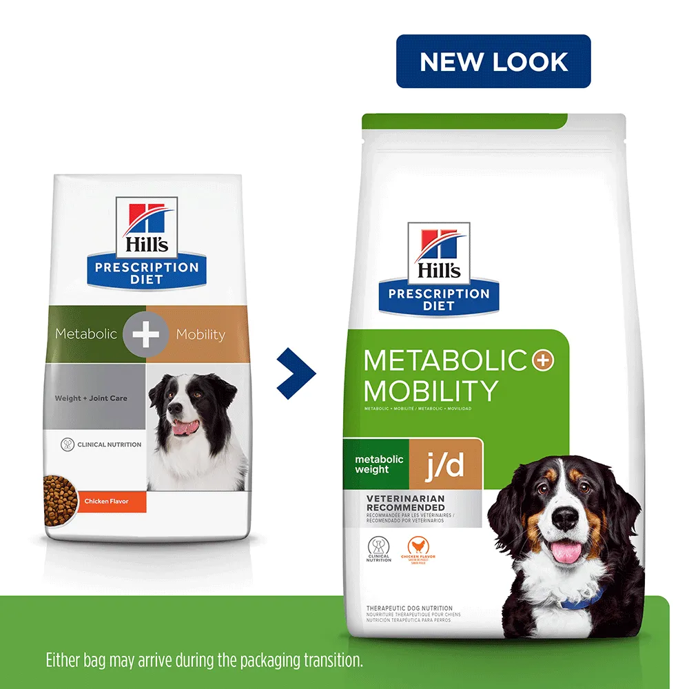 Hill's Prescription Diet Metabolic Weight   j/d Mobility Dry Dog Food
