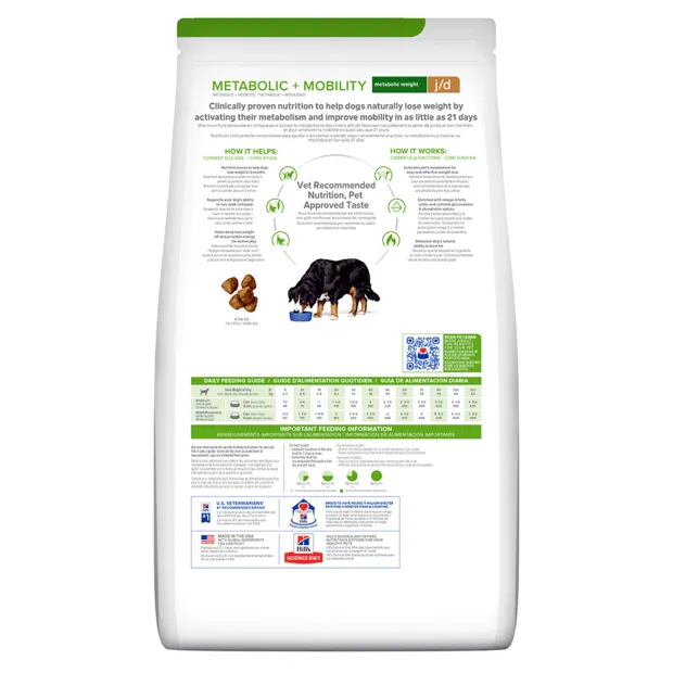 Hill's Prescription Diet Metabolic Weight   j/d Mobility Dry Dog Food