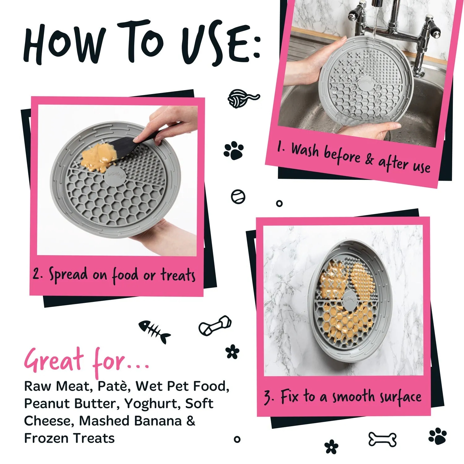 Lick Bowl for Dogs & Cats (Green)