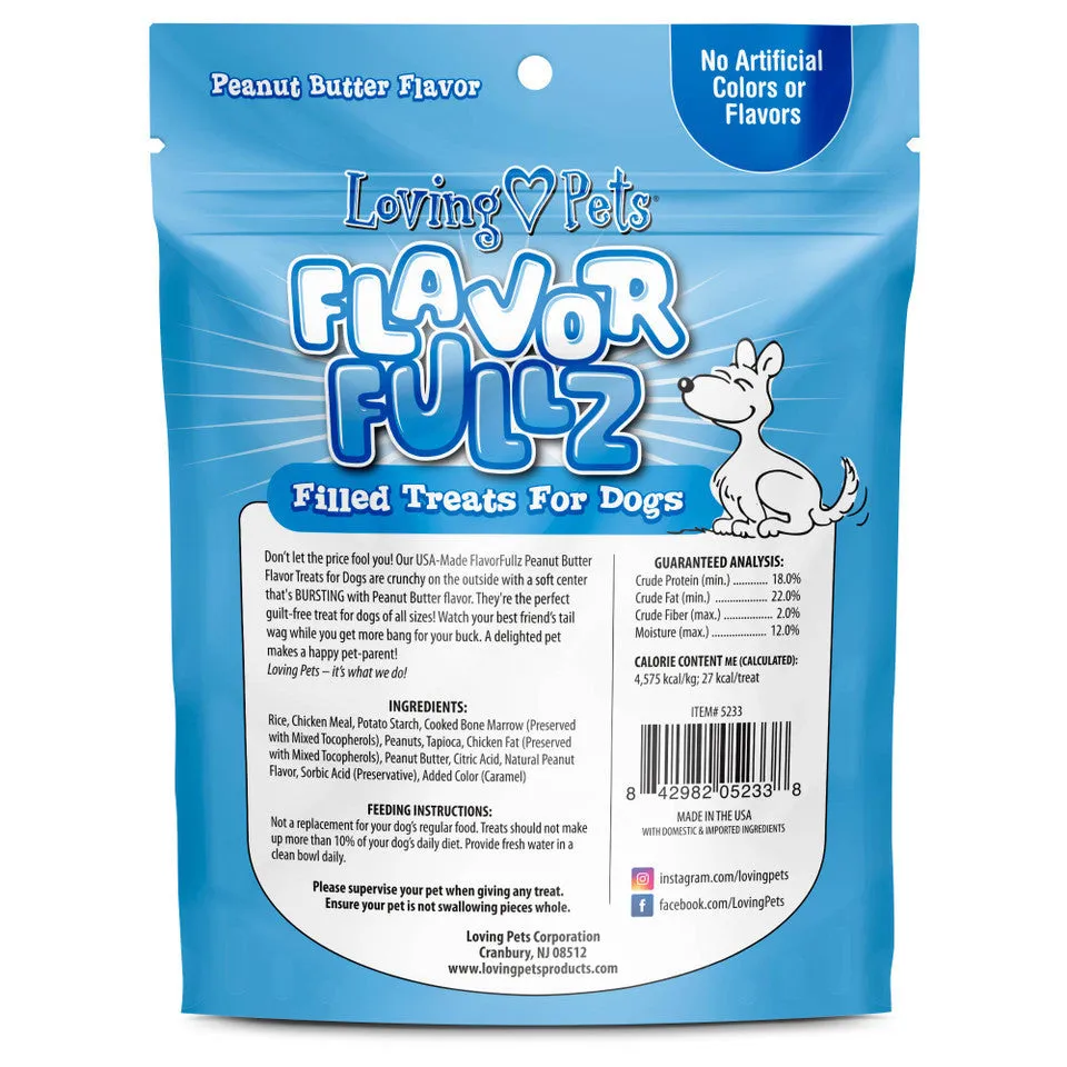 Loving Pets Flavorfullz Peanut Butter Dog Treat