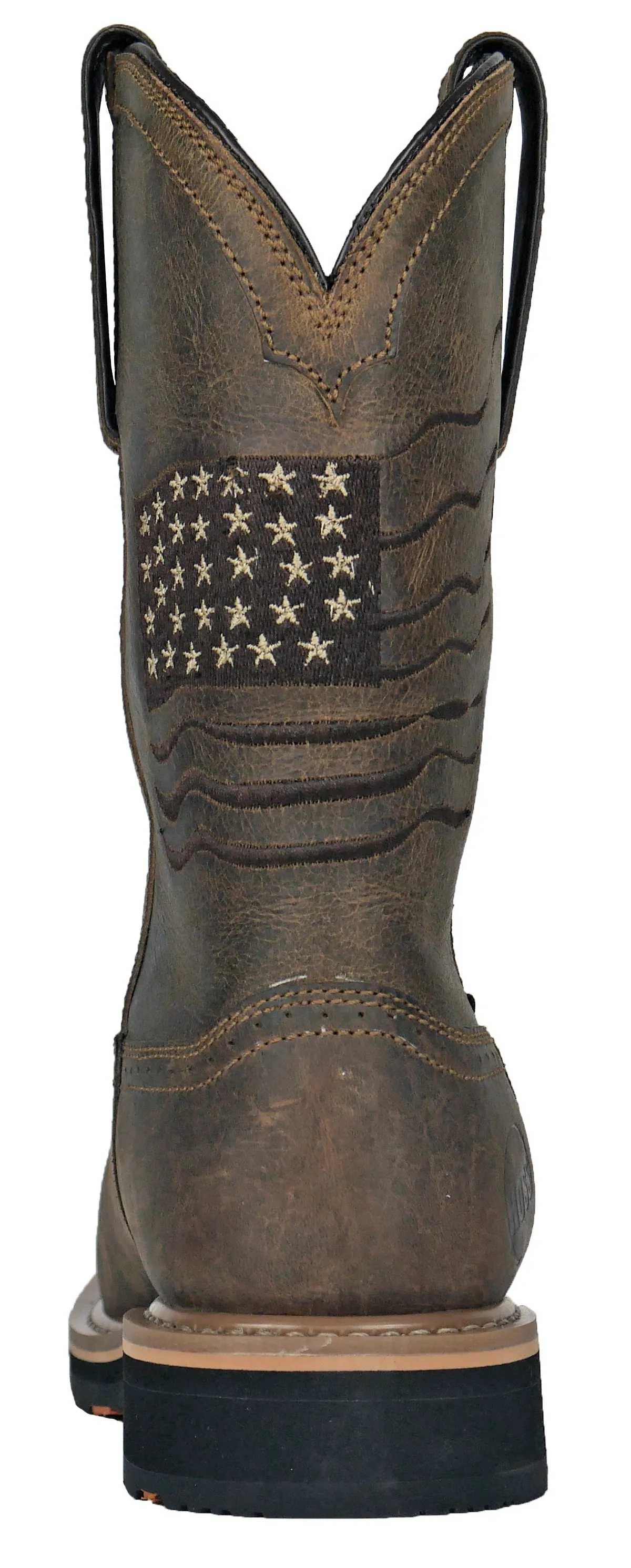 Men's Hoss Rushmore Brown, EH, SR, WP, PR, Pull On Western Soft Toe Boot