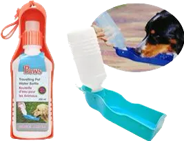 PAWS 250 ml pw-79046 Travelling Pet Water Bottles set 2 $2.29ea