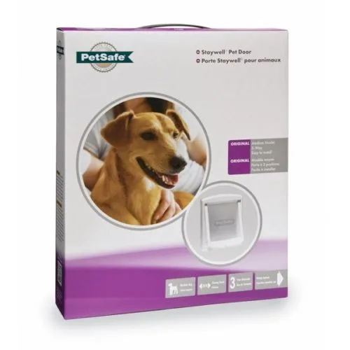 Petsafe Original 2 Way Pet Door Small White