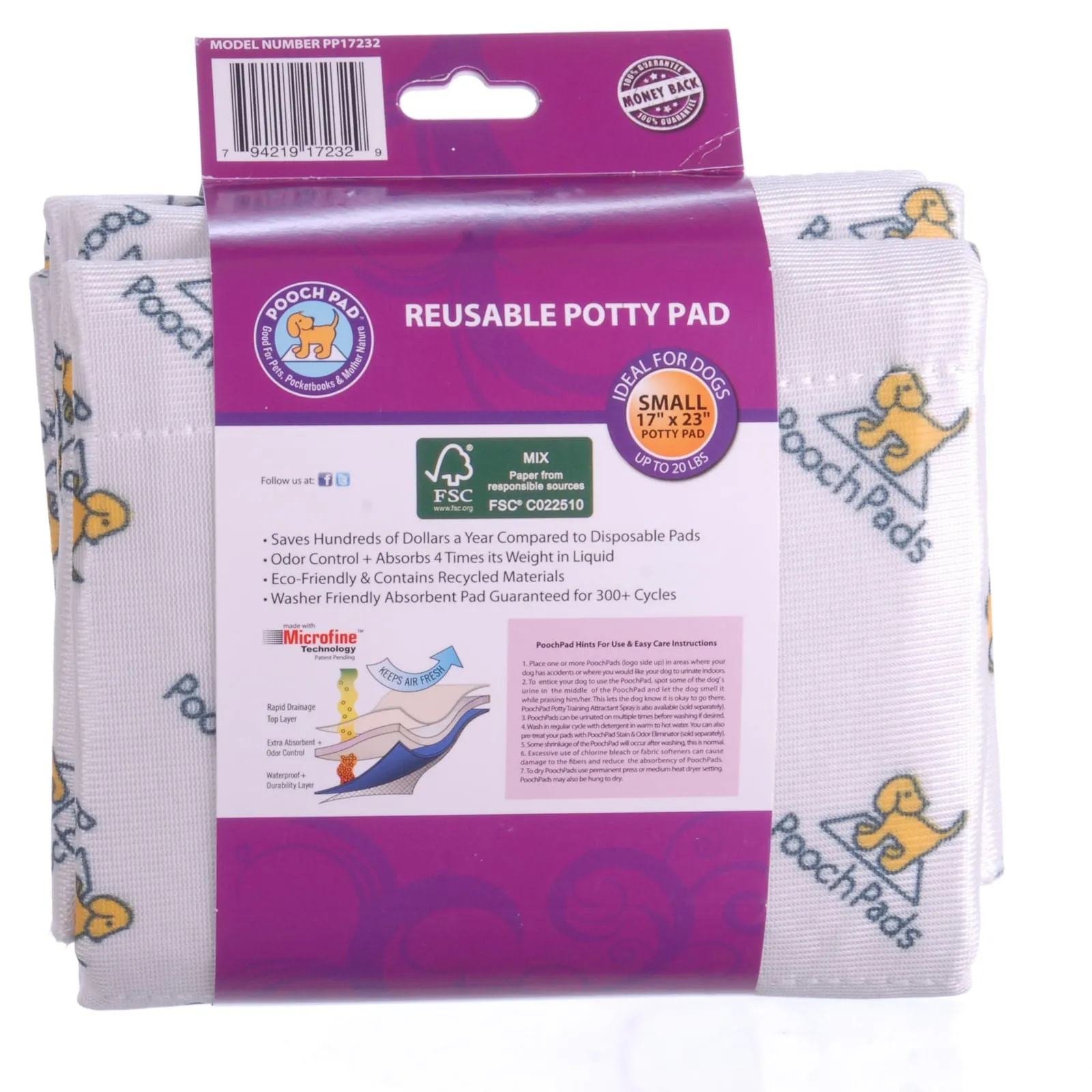 PoochPad - The Original Reusable Potty Pad