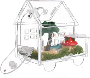 Premium Acrylic Jumping Spider Enclosure,Tarantulas & Praying Mantis - Versatile Spider Enclosure with Accessories, Ideal for Chameleon Cages, Cricket Keepers, and Bug Habitats