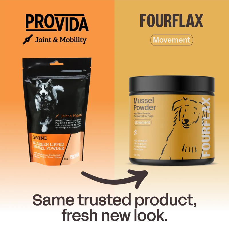 ProVida (Fourflax) Canine Mussel Powder - Joint Support for Dogs