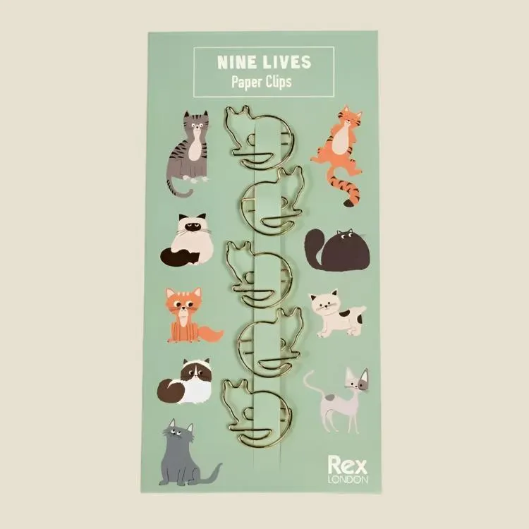 Rex London: Cat Paper Clips Nine Lives