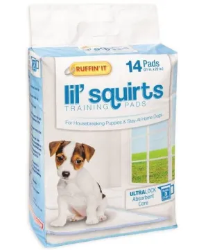 Ruffin’ It 82014 Lil’ Squirts Dog Training Pads, 21" x 22", 14 Count