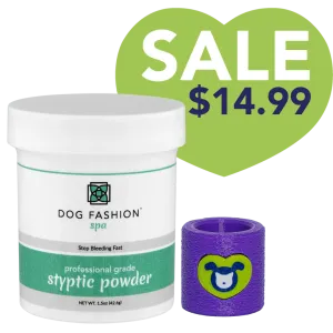 Styptic Powder with Free Holder Purple by Dog Fashion Spa