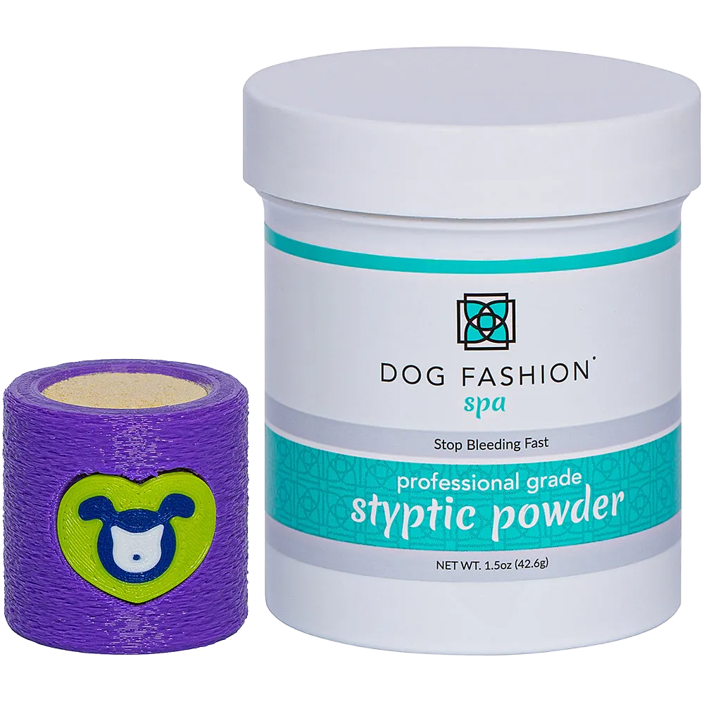 Styptic Powder with Free Holder Purple by Dog Fashion Spa