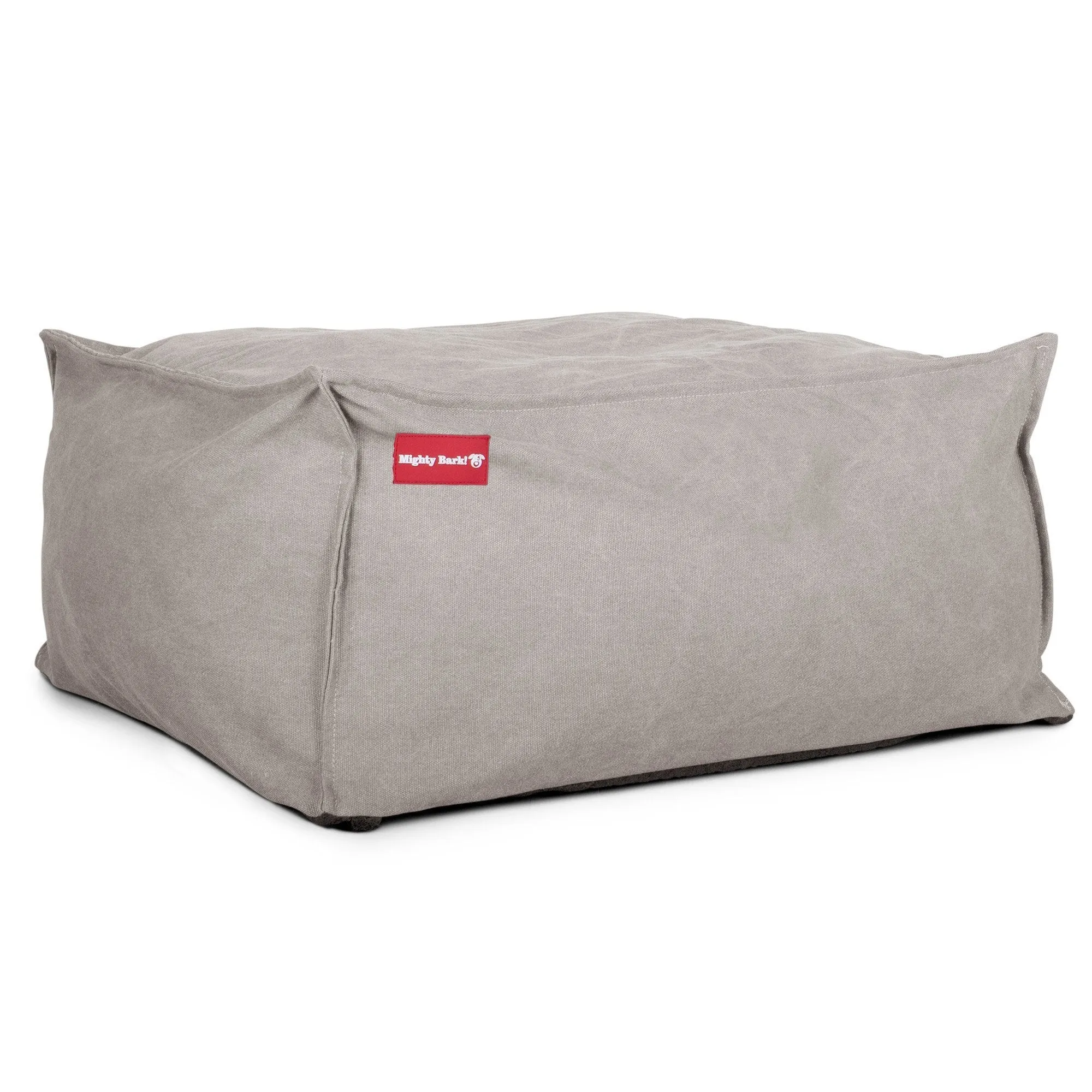 The Crash Pad  - Memory Foam Dog Bed - Stonewashed Denim Pewter