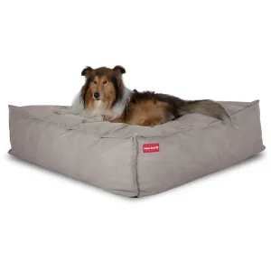 The Crash Pad  - Memory Foam Dog Bed - Stonewashed Denim Pewter