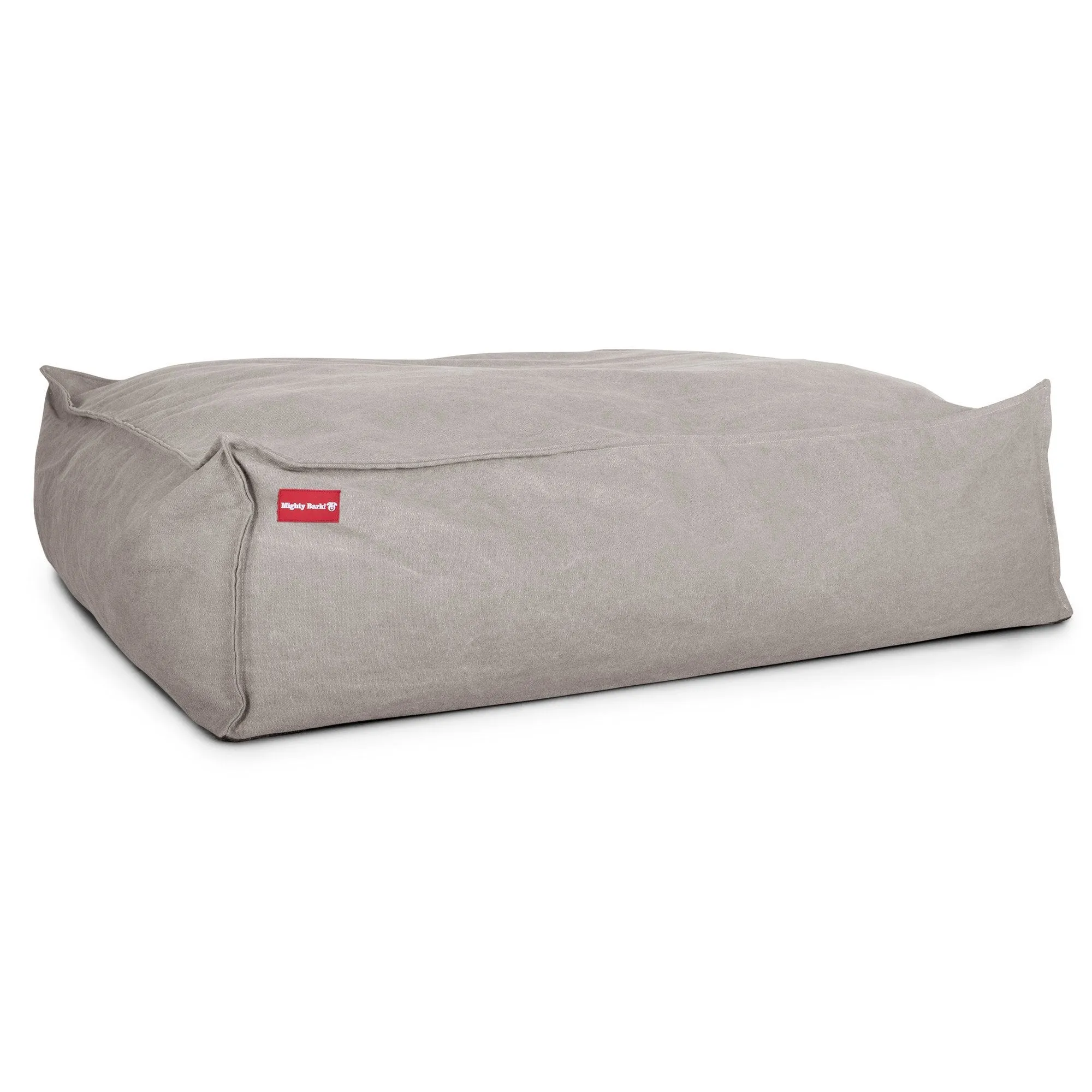 The Crash Pad  - Memory Foam Dog Bed - Stonewashed Denim Pewter