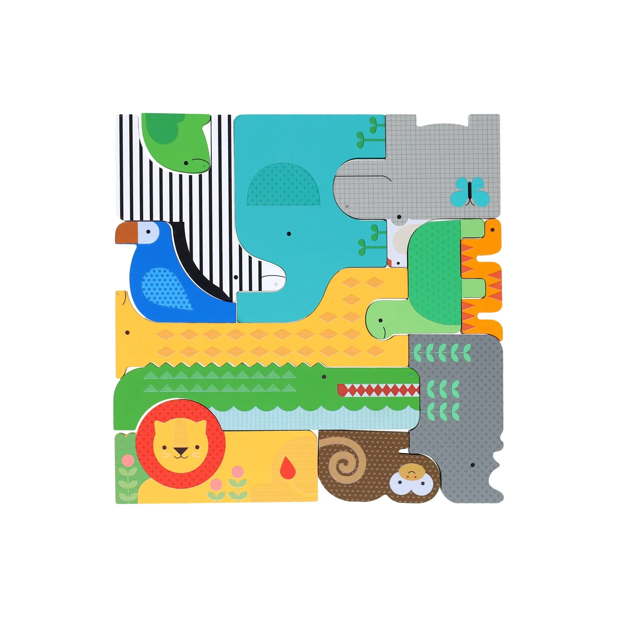Wooden Puzzle   Play Shaped Safari Animals